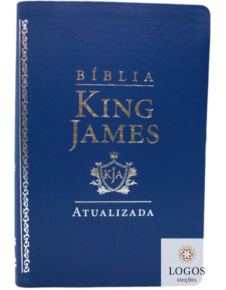 Bíblia King James Atualizada - capa luxo - azul. 9786588364772