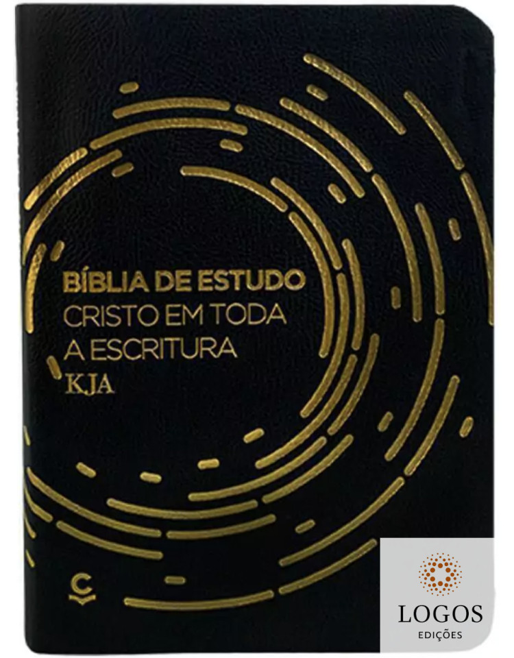 Bíblia de Estudo Cristo em toda a Escritura - King James Atualizada - letra grande - capa luxo - preto. 9786557600412