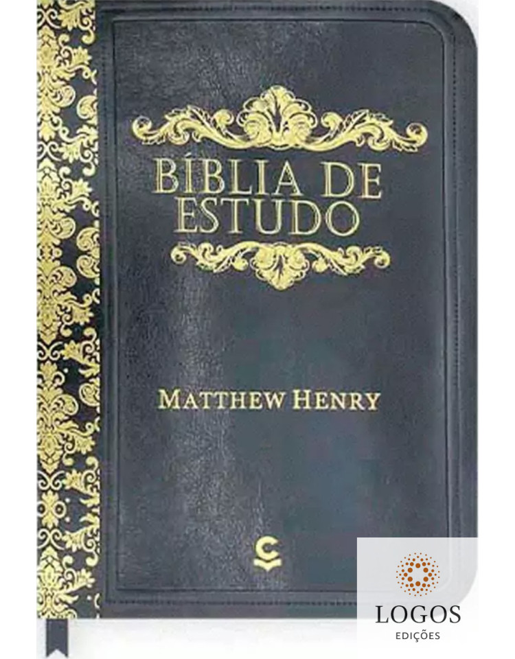 Bíblia de Estudo Matthew Henry - capa luxo - Preta. 9788576893592