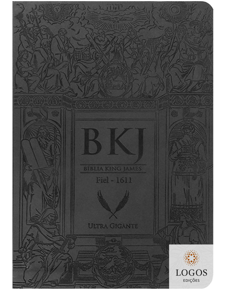 Bíblia King James 1611 - letra ultra-gigante - capa luxo preta. 9788581581699