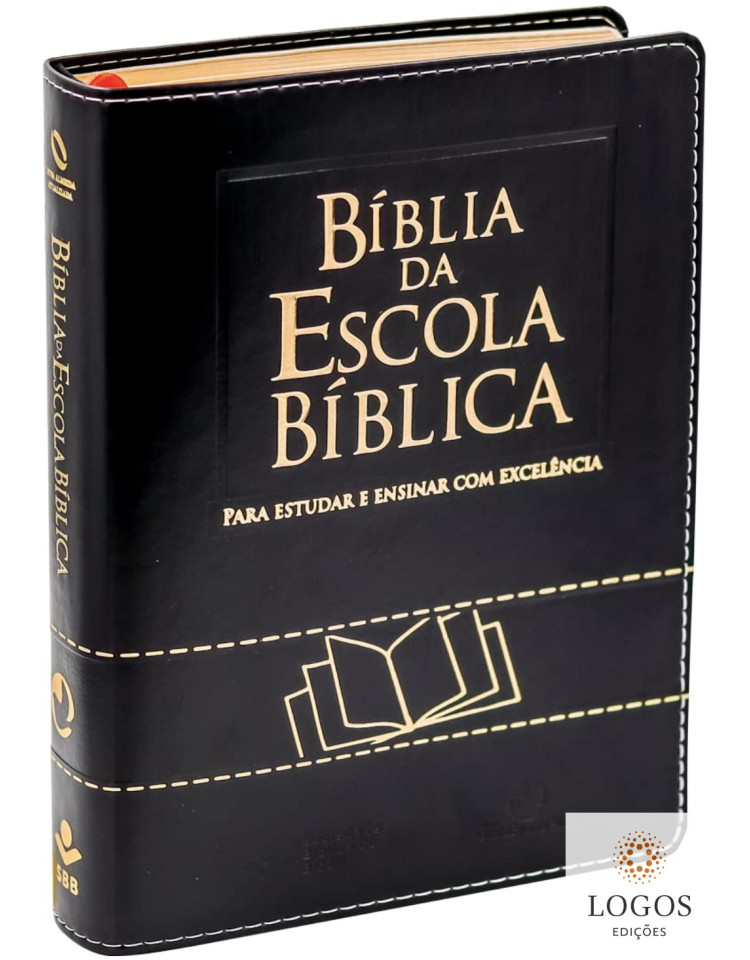 Bíblia da Escola Bíblica - capa luxo - preto nobre. 7899938417553