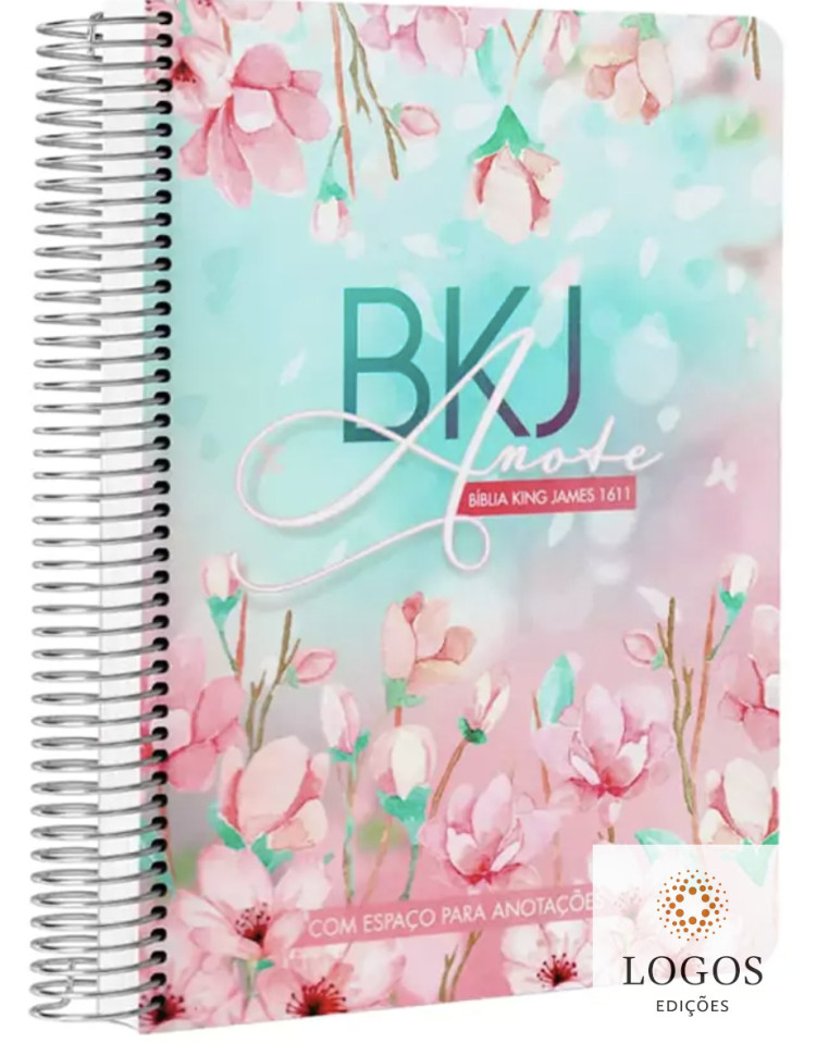 Bíblia King James Fiel 1611- Anote - letra grande - capa espiral soft touch - Magnólia. 9786589938491