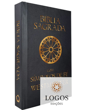Bíblia Sagrada com símbolos de fé Westminster - leitura perfeita - NVI - preta. 9786584737068
