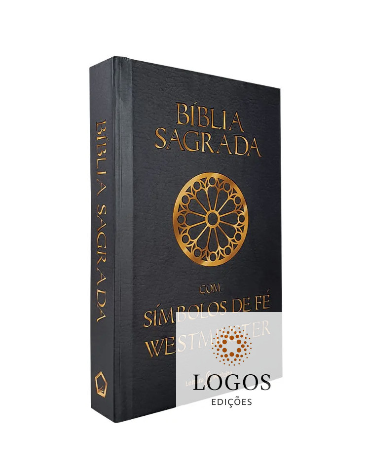 Bíblia Sagrada com símbolos de fé Westminster - leitura perfeita - NVI - preta. 9786584737068