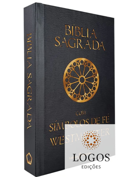 Bíblia Sagrada com símbolos de fé Westminster - leitura perfeita - NVI - preta. 9786584737068