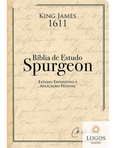 Bíblia de Estudo Spurgeon - King James 1611 - capa creme. 9786586996302