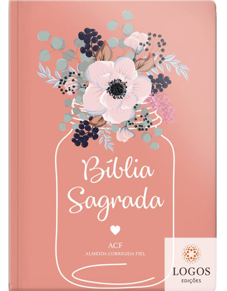 Bíblia Sagrada - ACF - capa semi-flexível - flor de pote. 9786556551517