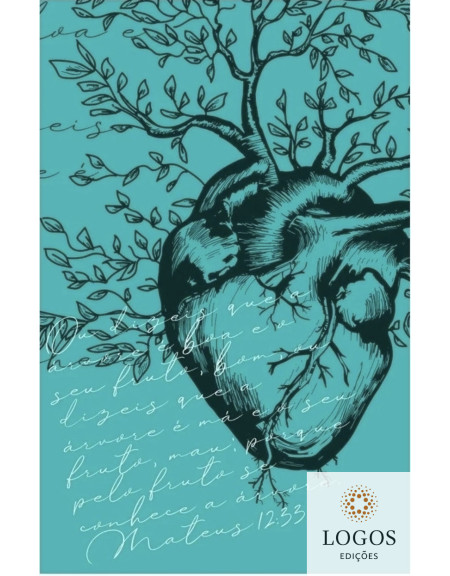 Bíblia Sagrada - ARC - capa dura - coração menta. 7908249102437
