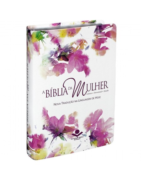 A Bíblia da Mulher - NTLH - capa luxo com índice digital - Aquarela