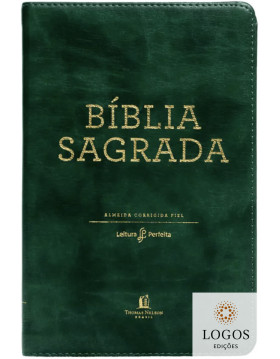 Bíblia Leitura Perfeita - ACF - edição de luxo - capa verde com beiras douradas. 9786556897578