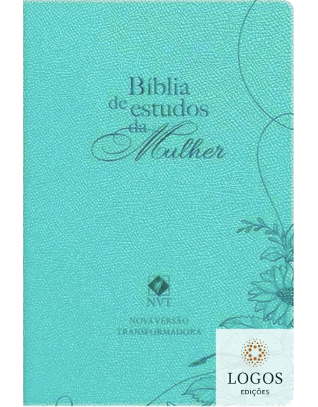 Bíblia de Estudos da Mulher - NVT - capa azul. 9786553503380