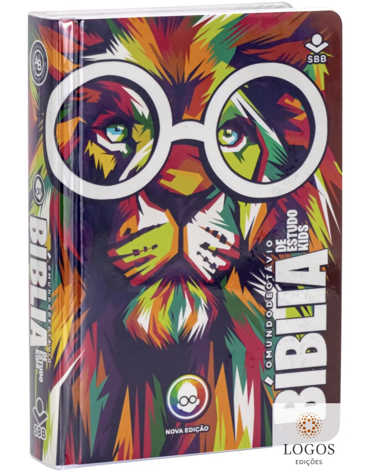 Bíblia de Estudo Kids - o mundo de Otávio - capa leão. 7899938418857