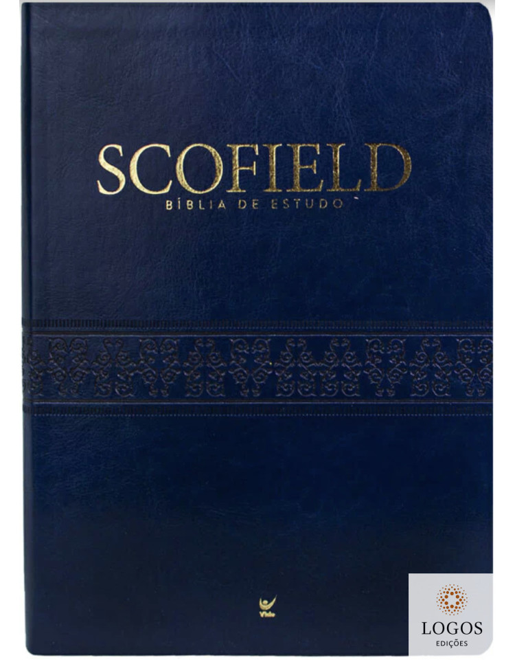 Bíblia de Estudo Scofield - AEC - capa PU luxo - azul. 9786555844856 Bíblia de Estudo Scofield - AEC - capa PU luxo - azul. 9786555844856