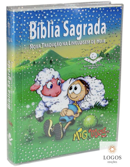 Bíblia Sagrada Mig e Meg - capa ovelha. 7899938404751