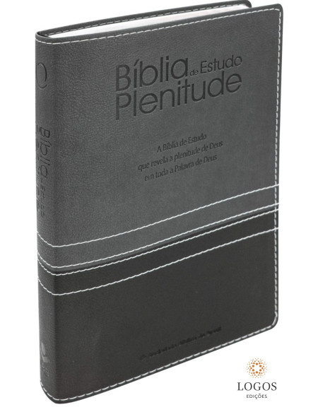 Bíblia de Estudo Plenitude - RA - capa luxo - cinzento. 7899938424827