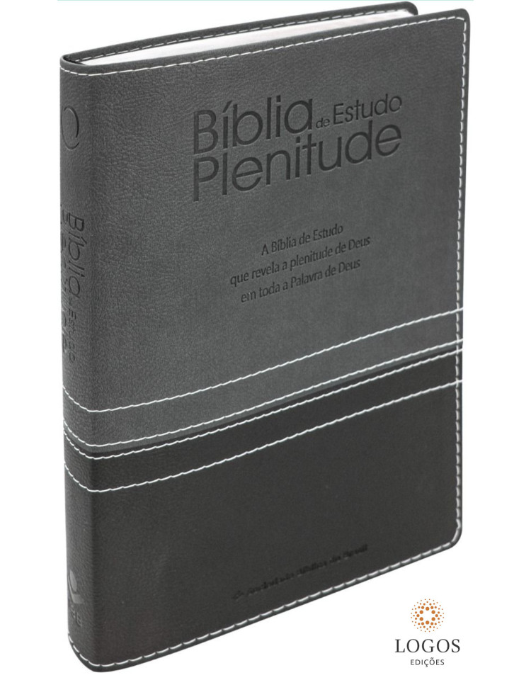 Bíblia de Estudo Plenitude - RA - capa luxo com índice digital - cinzento. 7899938422861