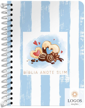 Bíblia Anote - NVT - slim - capa espiral - Chocolate. 9786556553344