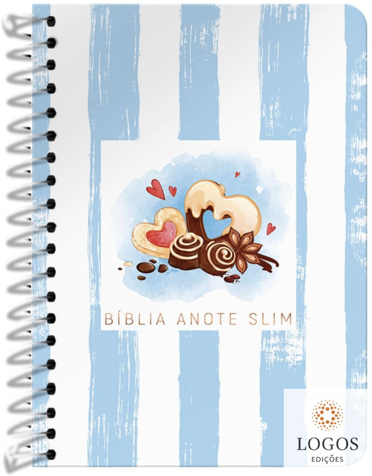 Bíblia Anote - NVT - slim - capa espiral - Chocolate. 9786556553344