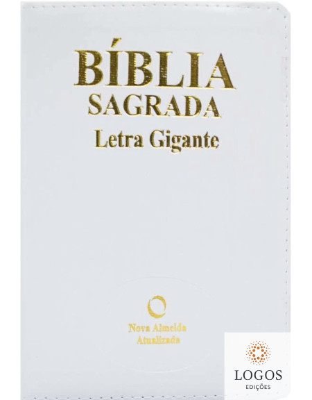 Bíblia Sagrada - NAA - letra gigante - capa luxo com índice - branca. 44293