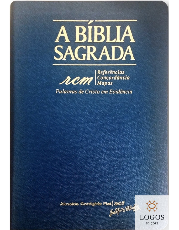 Bíblia Sagrada RCM - ACF - letra gigante - capa PU luxo - azul. 7898572201771