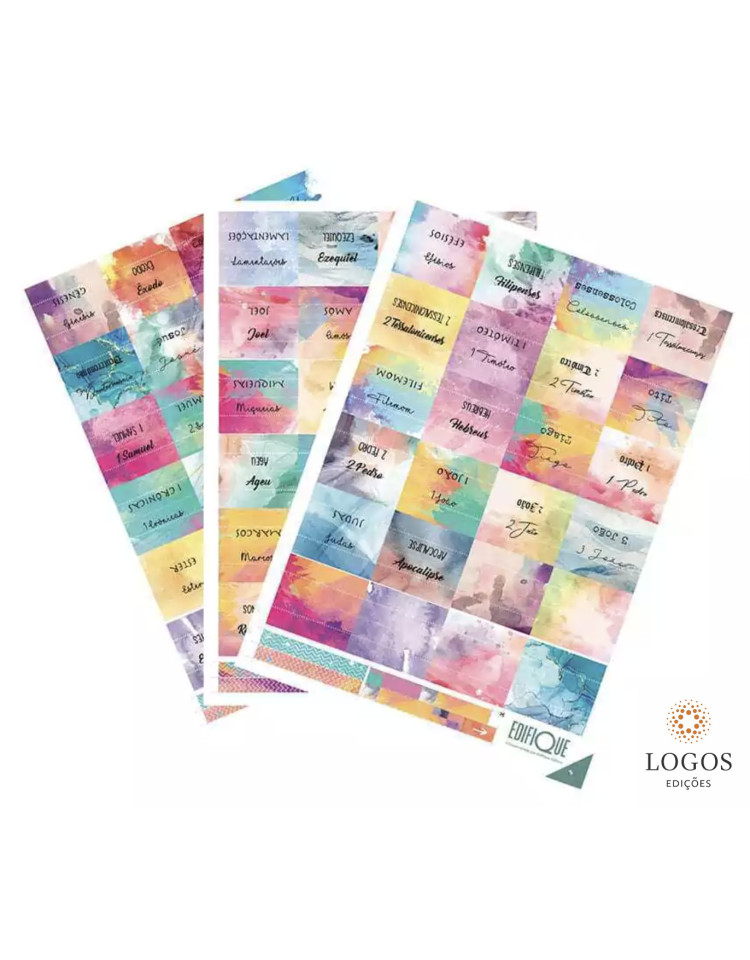 Marcadores autocolantes para Bíblia - aquarela. 44653