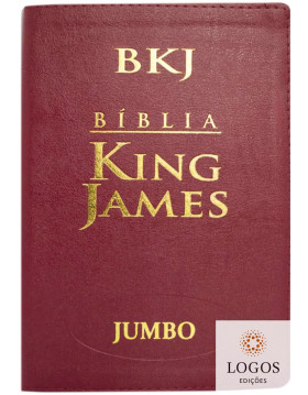 Bíblia King James Atualizada - letra jumbo - capa luxo vermelha. 9786589938217
