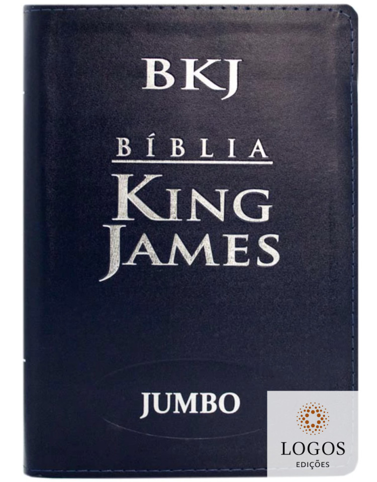 Bíblia King James Atualizada - letra jumbo - capa luxo azul. Bíblia King James Atualizada - letra jumbo - capa luxo azul