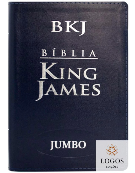 Bíblia King James Atualizada - letra jumbo - capa luxo azul. Bíblia King James Atualizada - letra jumbo - capa luxo azul