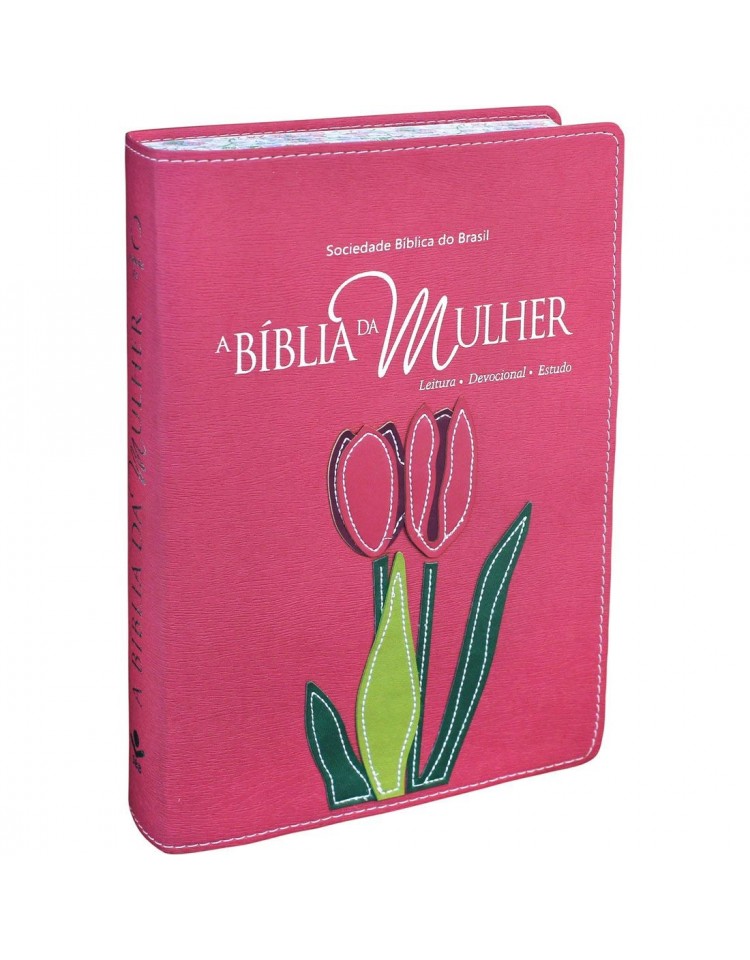 A Bíblia da Mulher - RA - letra grande - capa luxo - Goiaba