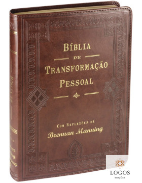 Bíblia de Transformação Pessoal - capa luxo - castanha. 9788543300092