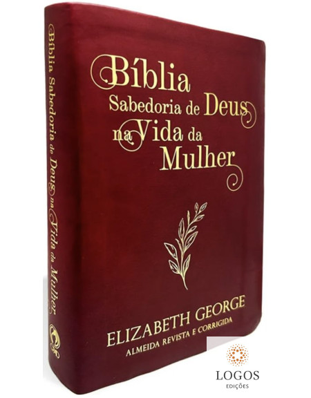 Bíblia Sabedoria de Deus na Vida da Mulher - capa luxo vinho. 7908234009666