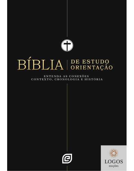 Bíblia de Estudo Orientação - NVI - capa luxo preta. 9788578394028