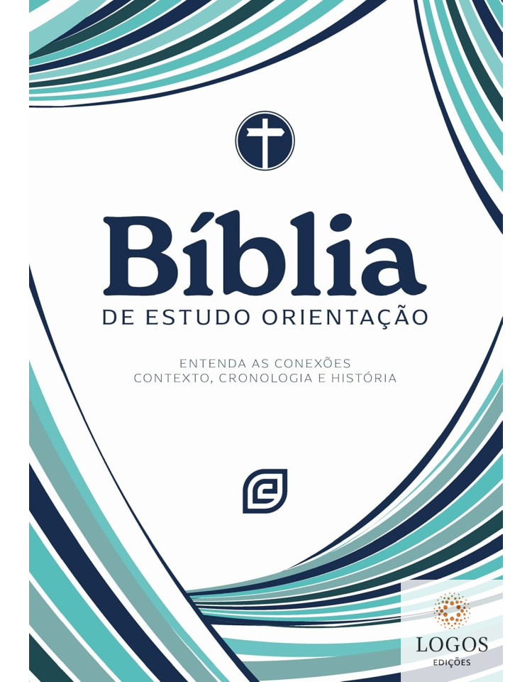 Bíblia de Estudo Orientação - NVI - capa blue waves. 9788578394066