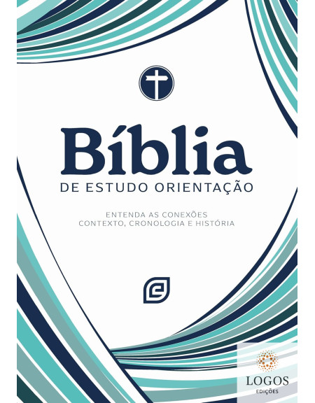 Bíblia de Estudo Orientação - NVI - capa blue waves. 9788578394066