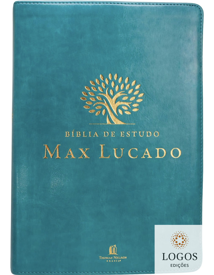 Bíblia de Estudo Max Lucado - NVI - couro-soft luxo verde. 9786556895666