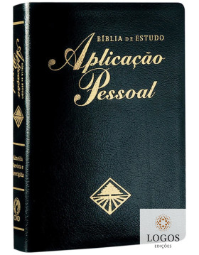 Bíblia de Estudo Aplicação Pessoal - grande - capa luxo couro bonded - Preta. 9788526305892