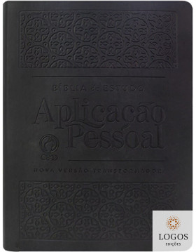 Bíblia de Estudo Aplicação Pessoal - NVT - Grande - Capa Luxo - Preta. 7908234016503