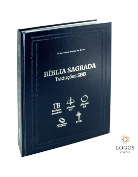 Bíblia Traduções - ARC - RA - NAA - NTLH - TB - capa dura - azul. 9788531117428