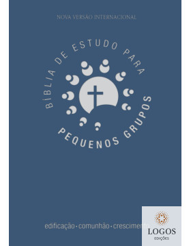 Bíblia de Estudo para pequenos grupos - NVI - edição de luxo - capa azul. 9798560387648