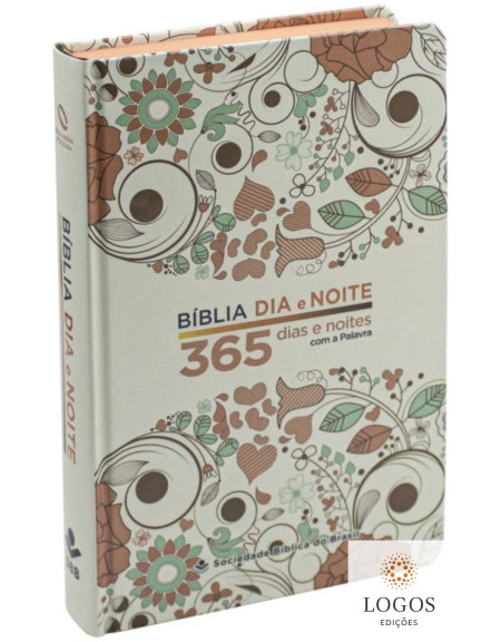 Bíblia Dia e Noite - 365 Dias e Noites com a Palavra - NAA - Capa Dura - Ilustrada. 7899938425817