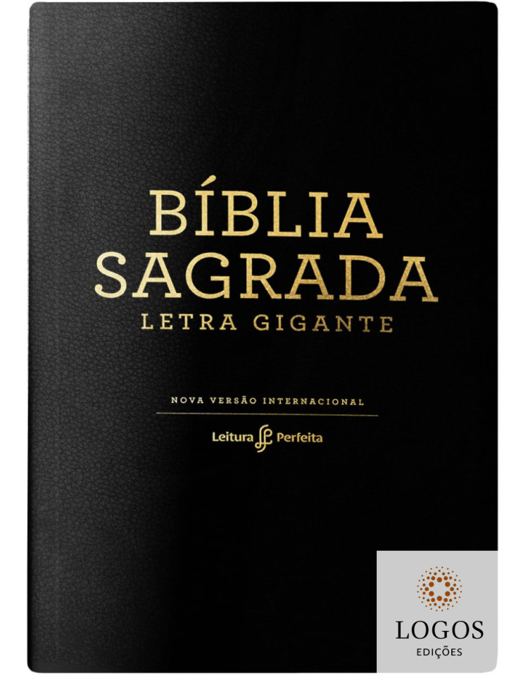 Bíblia Sagrada - leitura perfeita - NVI - letra gigante - luxo preta. 9786556896335