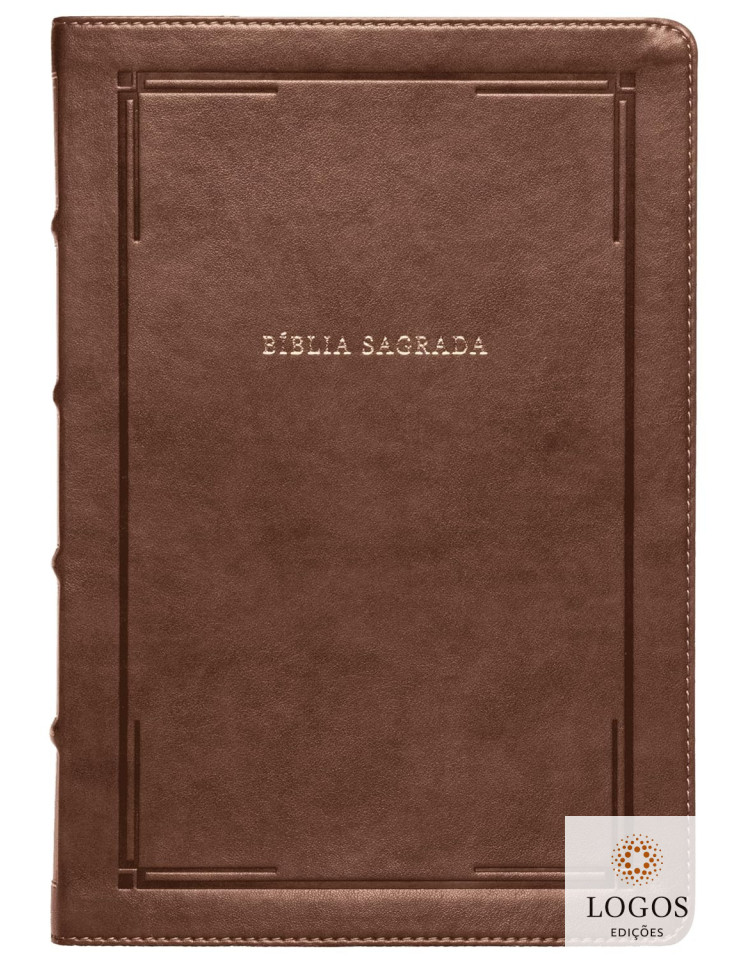 Bíblia Leitura Perfeita - NVI - letra grande - edição de luxo - capa couro-soft slim - barroca castanha. 9786556898773