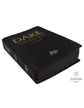 Bíblia de estudo DAKE - letra grande - capa luxo - preta