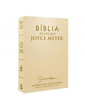 Bíblia de Estudo Joyce Meyer - A Bíblia da Vida Diária - NVI - capa luxo dourada