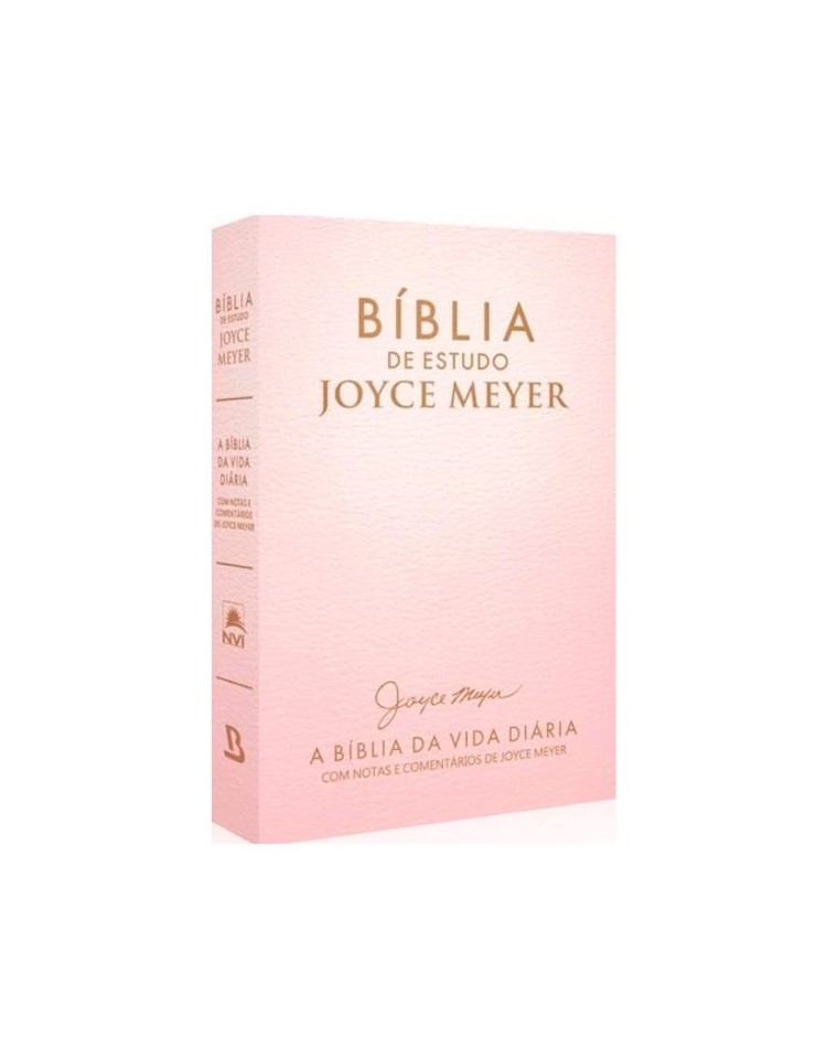 Bíblia de Estudo Joyce Meyer - A Bíblia da Vida Diária - NVI - letra grande - capa luxo dourada