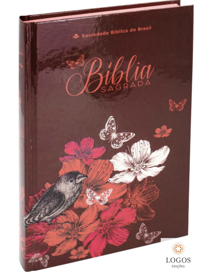 Bíblia Sagrada - ARC - capa dura - Flores. 7899938419045