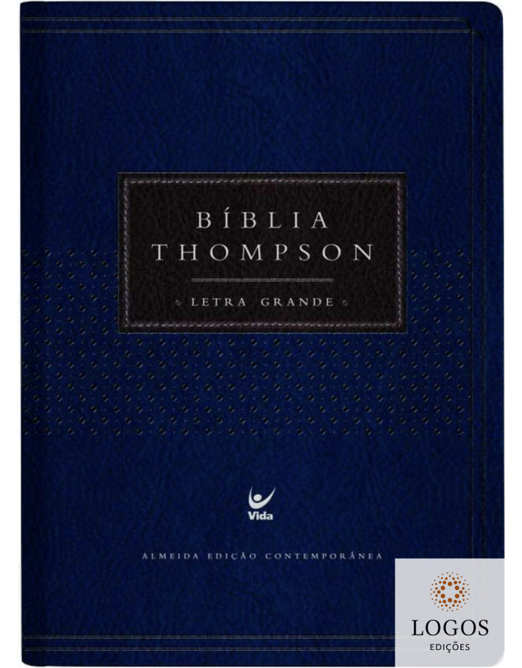 Bíblia Thompson - AEC - letra grande - azul e preta. 9788000004518