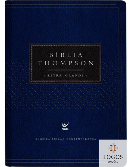 Bíblia Thompson - AEC - letra grande - azul e preta. 9788000004518
