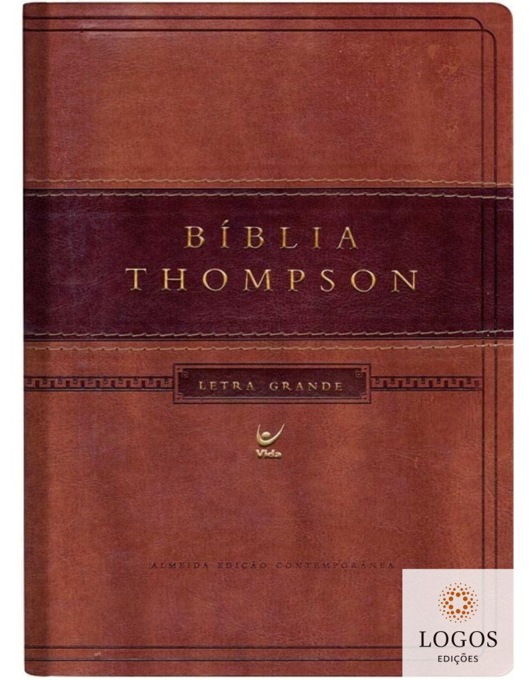 Bíblia Thompson - AEC - castanho escuro e claro. 9786555845068