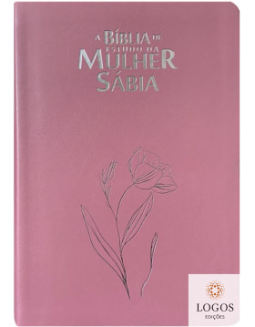 A Bíblia de Estudo da Mulher Sábia - ARC - com Harpa Avivada e Corinhos - letra gigante - capa luxo - rosa. 49860. 7908084623975